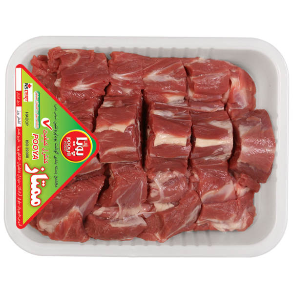گوشت لذیذ گردن گوسفندی پویا پروتئین وزن 1 کیلوگرم