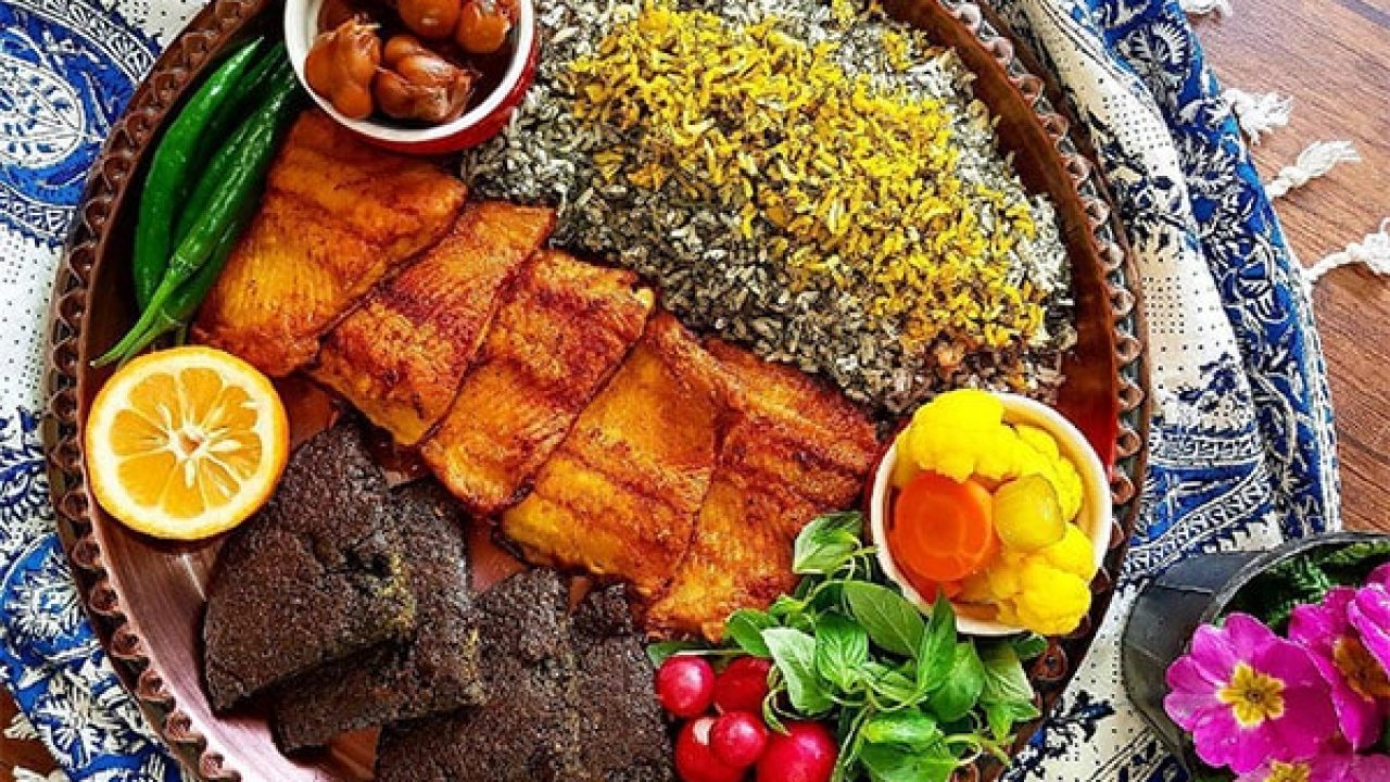 سبزی پلو با ماهی یکی از ۱۰‌غذای برتر ایرانی