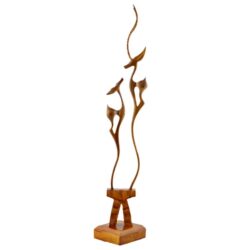 مجسمه دست ساز چوبی مدل پای غزال